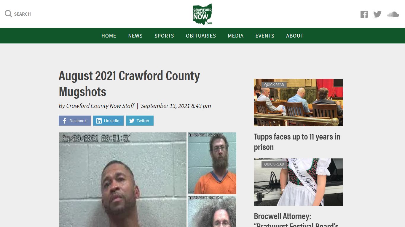 August 2021 Crawford County Mugshots