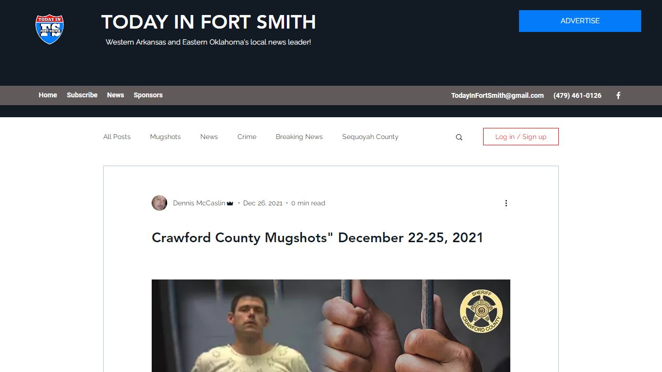 Crawford County Mugshots" December 22-25, 2021 - Today in Fort Smith